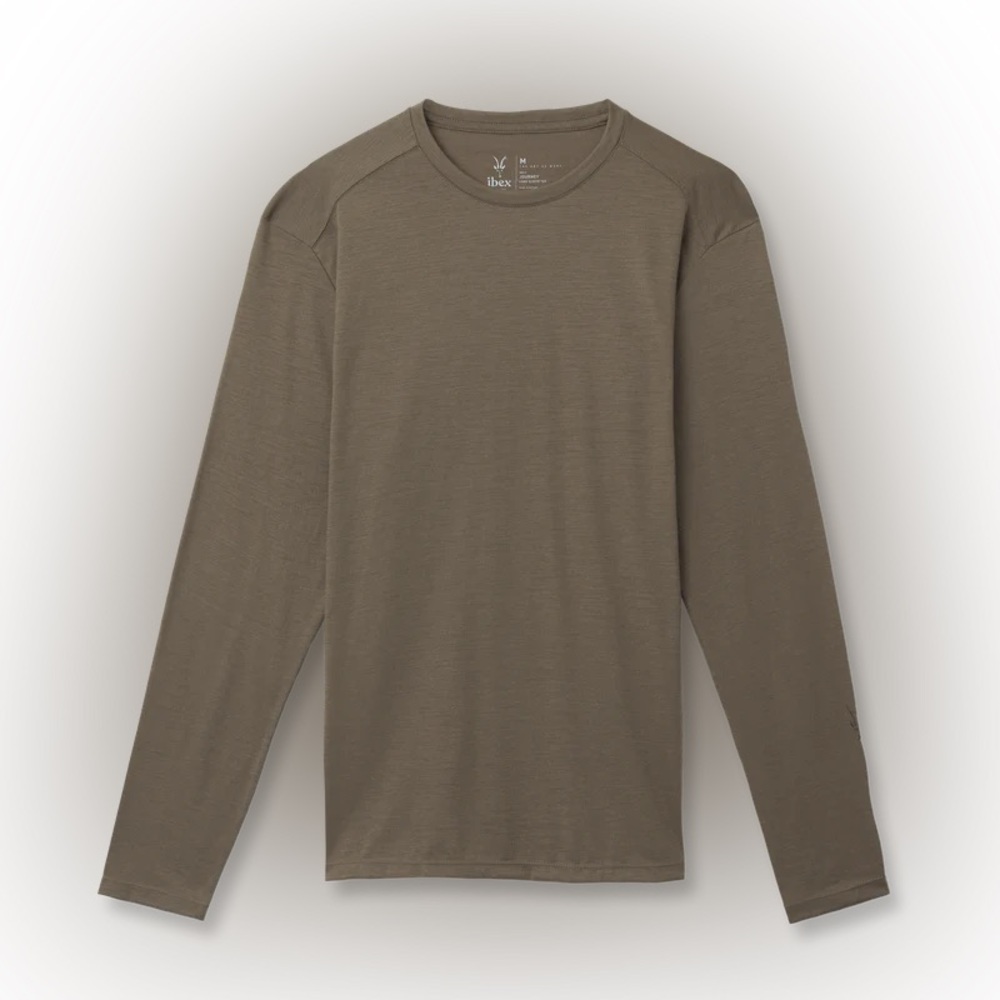 ibex Journey Long Sleeve Tee - Shiitake